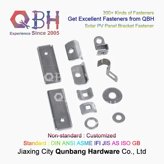 10%off Qbh Hot-Selling Standard & Customized General-Purpose PV Photovoltaic Bracket Tin Roof Aluminum Alloy Solar Bracket Fastener and Stamping Accessories